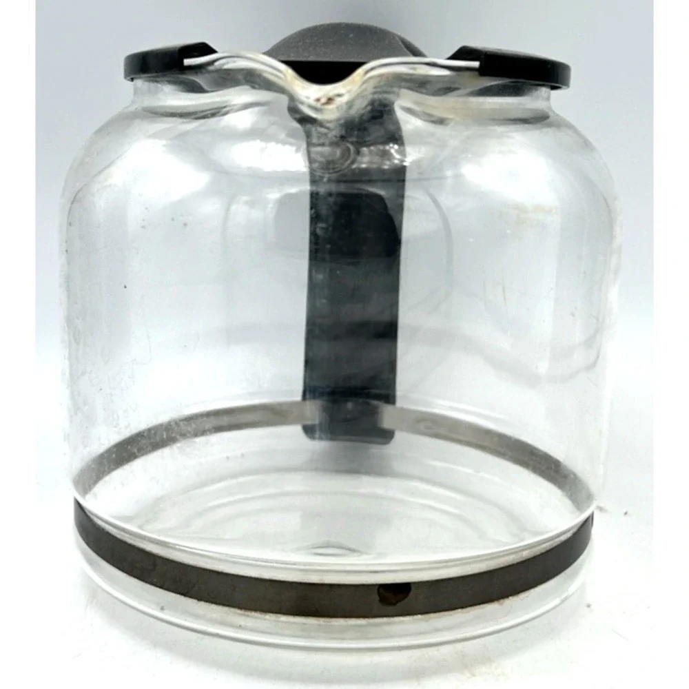CUISINART Carafe w Black Lid Glass Pot 12 Cup Coffee Maker Replacement 3921FHK